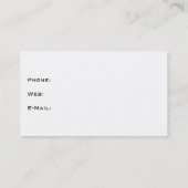 Catcher Visitekaartje (Achterkant)