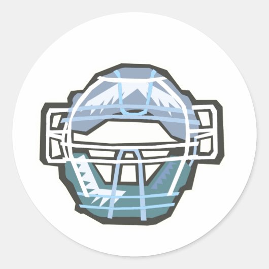Catchers Masker Ronde Sticker (Voorkant)