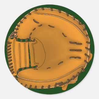 catcher's mitt ronde sticker