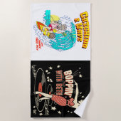 Catching A Wave and Boppin' Met Beth strandlaken (Voorkant)