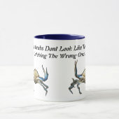 Catching Crabs, Drôle, Bleu Combo Coffee Mug (Centre)