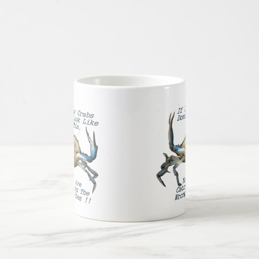 Catching Crabs, Funny Coffee Mug (Centre)