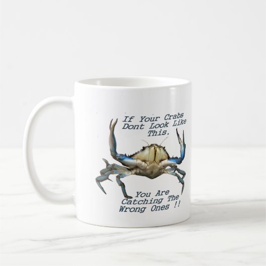 Catching Crabs, Funny Coffee Mug (Gauche)