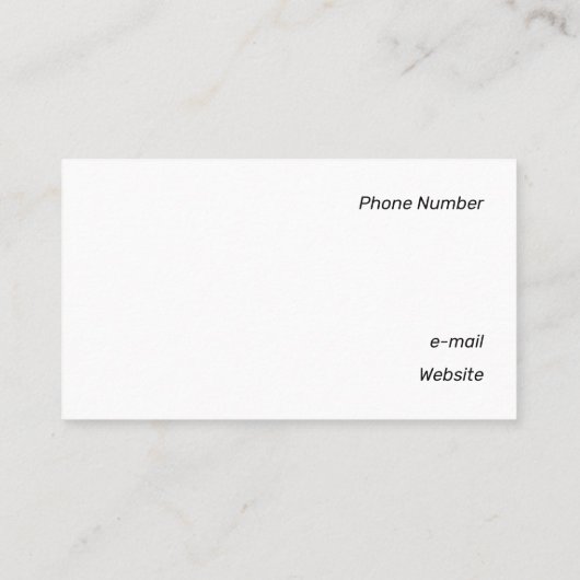 Catchy Black en White Geometric Visitekaartje (Achterkant)