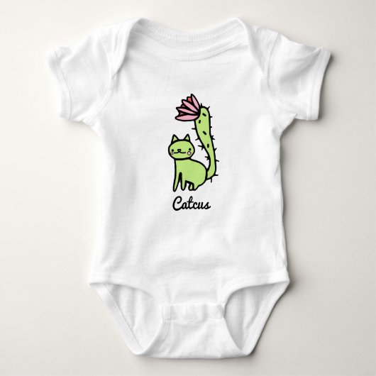 Catcus Cactus Cat Design Romper (Voorkant)