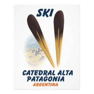 Catedral Alta Patagonia, Argentinië ski-poster Foto Afdruk