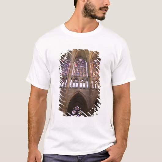 Catedral de Leon, binnenglas met gekleurd glas T-shirt (Voorkant)
