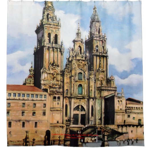 Catedral de Santiago de Compostela (A Coruña) Douchegordijn (Voorkant)