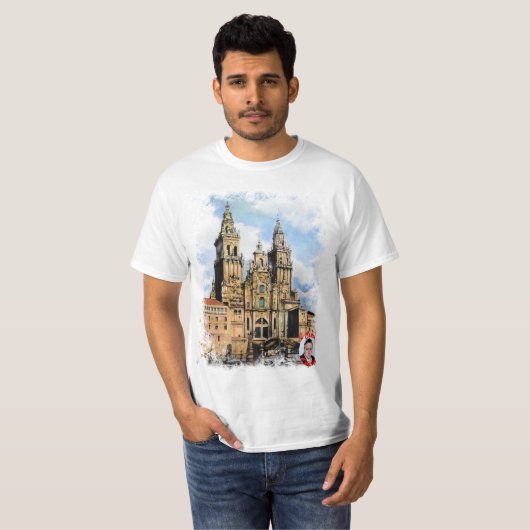 Catedral de Santiago de Compostela T-shirt (Voorkant volledig)