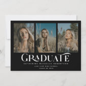 Catégorie 2025 | 3 Faire-part de diplôme photo (Devant)