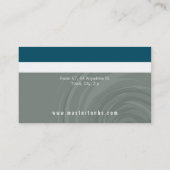 CATÉGORIE CARTE DE VISITE cyclone monogramme gris  (Dos)