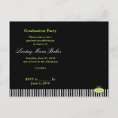 Catégorie de 2011 Envoi de diplômes Cartes postale (Dos)