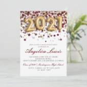 Catégorie de 2021 Graduation Party Invitation (Debout devant)