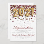 Catégorie de 2021 Graduation Party Invitation (Devant / Derrière)