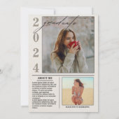 Catégorie de 2025 Invitation de graduation de jour (Dos)