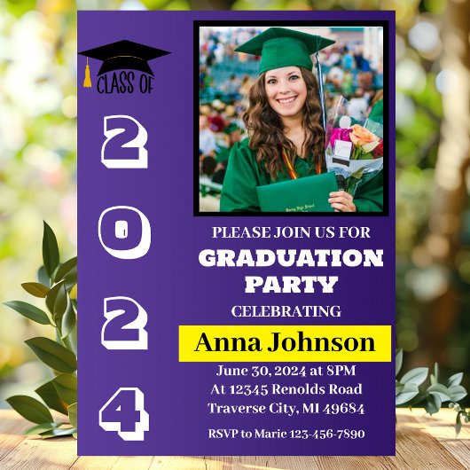 Catégorie de l'année Graduation Party Invitation C