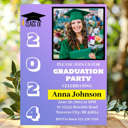 Catégorie de l'année Graduation Party Invitation C