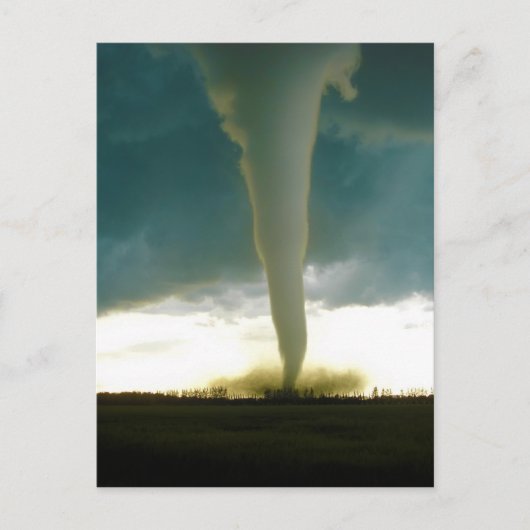 Categorie F5 Tornado nadert Elie Manitoba Briefkaart (Voorkant)
