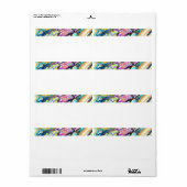 CATEGORIE FIVEERT ABSTRACT KUNSTONTWERP ETIKET (Full Sheet)