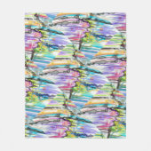 CATEGORIE FIVEERT ABSTRACT KUNSTONTWERP FLEECE DEKEN (Voorkant)