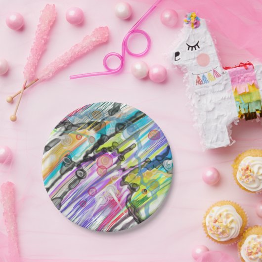 CATEGORIE FIVEERT ABSTRACT KUNSTONTWERP PAPIEREN BORDJE (Feest)