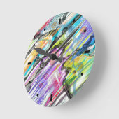 CATEGORIE FIVEERT ABSTRACT KUNSTONTWERP RONDE KLOK (Hoek)