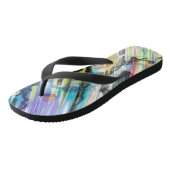 CATEGORIE FIVEERT ABSTRACT KUNSTONTWERP TEENSLIPPERS (Schuin)