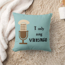 Catégorie vintage un coussin 16x16 de coton