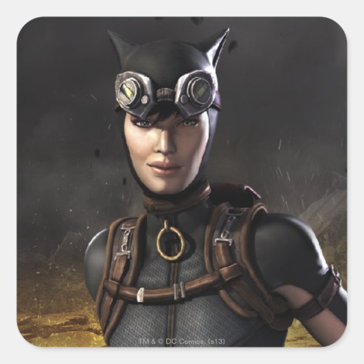 Cateman Vierkante Sticker (Voorkant)