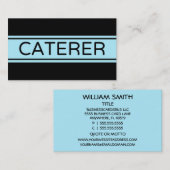 Cateraar Stripe Visitekaartje (Voorkant / Achterkant)