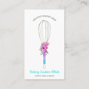 Caterer Whisk logo pastry boho Visitekaartje