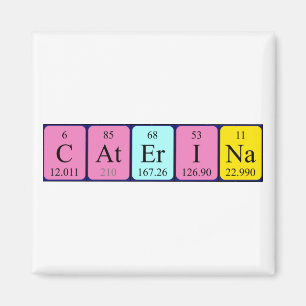Caterina periodiek table name magnet magneet