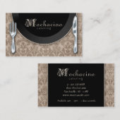 Catering-artikelen Bord Beige Visitekaartje (Voorkant / Achterkant)