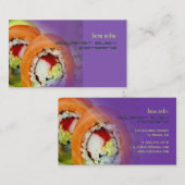 Catering bedrijf, foto template visitekaartje (Voorkant / Achterkant)