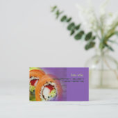 Catering bedrijf, foto template visitekaartje (Staand voorkant)