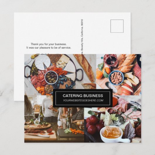 Catering Business Food Industry Briefkaart (Voorkant / Achterkant)
