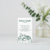 Catering Chef Event Planning Food Prep CUSTOM QR Visitekaartje (Staand voorkant)