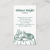 Catering Chef Event Planning Food Prep CUSTOM QR Visitekaartje (Voorkant)