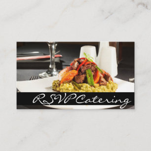 Catering Chef Huwelijksplanner Eten Restaurant Informatiekaartje