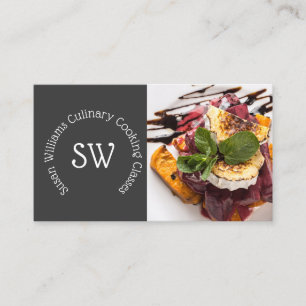Catering chef professionele foto van DIY-kookklass Visitekaartje