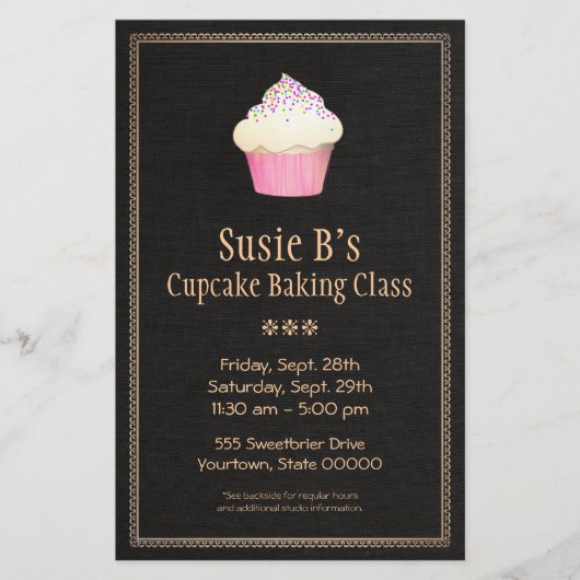 Catering Cupcake Bakery Pastry Chef Flyer (Voorkant)