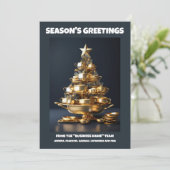 Catering Kerstboomchefs zakelijke catering Feestdagenkaart (Staand voorkant)