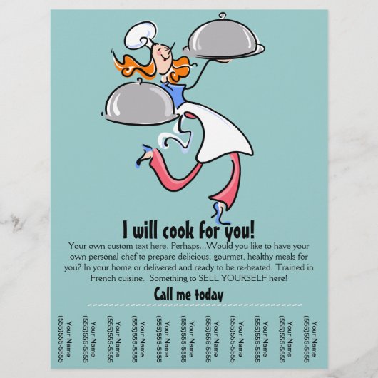 Catering of Personal chef-promo flyer (Voorkant)