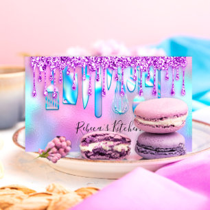 Catering Personal Chef Kitchen Knifes Holographic Visitekaartje