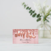 Catering Personal Chef Kitchen Knifes Roos Blush Visitekaartje (Staand voorkant)