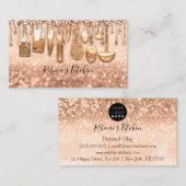 Catering Personal Chef Kitchen Roos Confetti Visitekaartje (Voorkant / Achterkant)