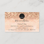 Catering Personal Chef Kitchen Roos Confetti Visitekaartje (Achterkant)