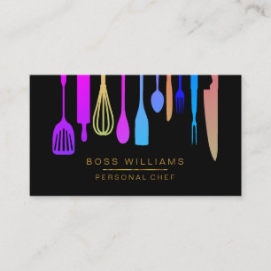 Catering Personal Chef Kitchen Utiers Business C Visitekaartje