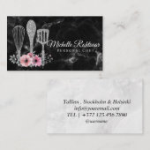 Catering Personal Chef Restaurant Drip Red Gold Visitekaartje (Voorkant / Achterkant)