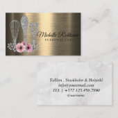 Catering Personal Chef Restaurant Drip Red Gold Visitekaartje (Voorkant / Achterkant)